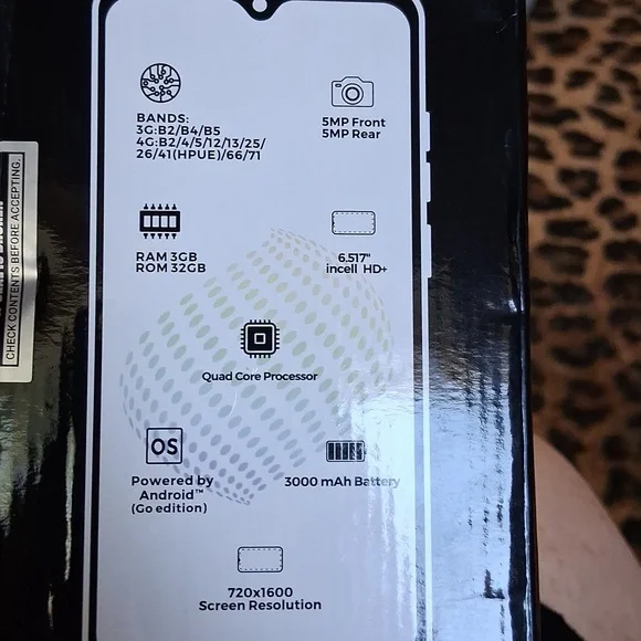 Vortex ZG65 Pro Smartphone. Parts in perfect condition. *does not charge*